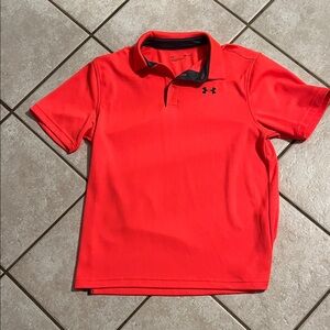 Under Armour bright orange Polo Shirt